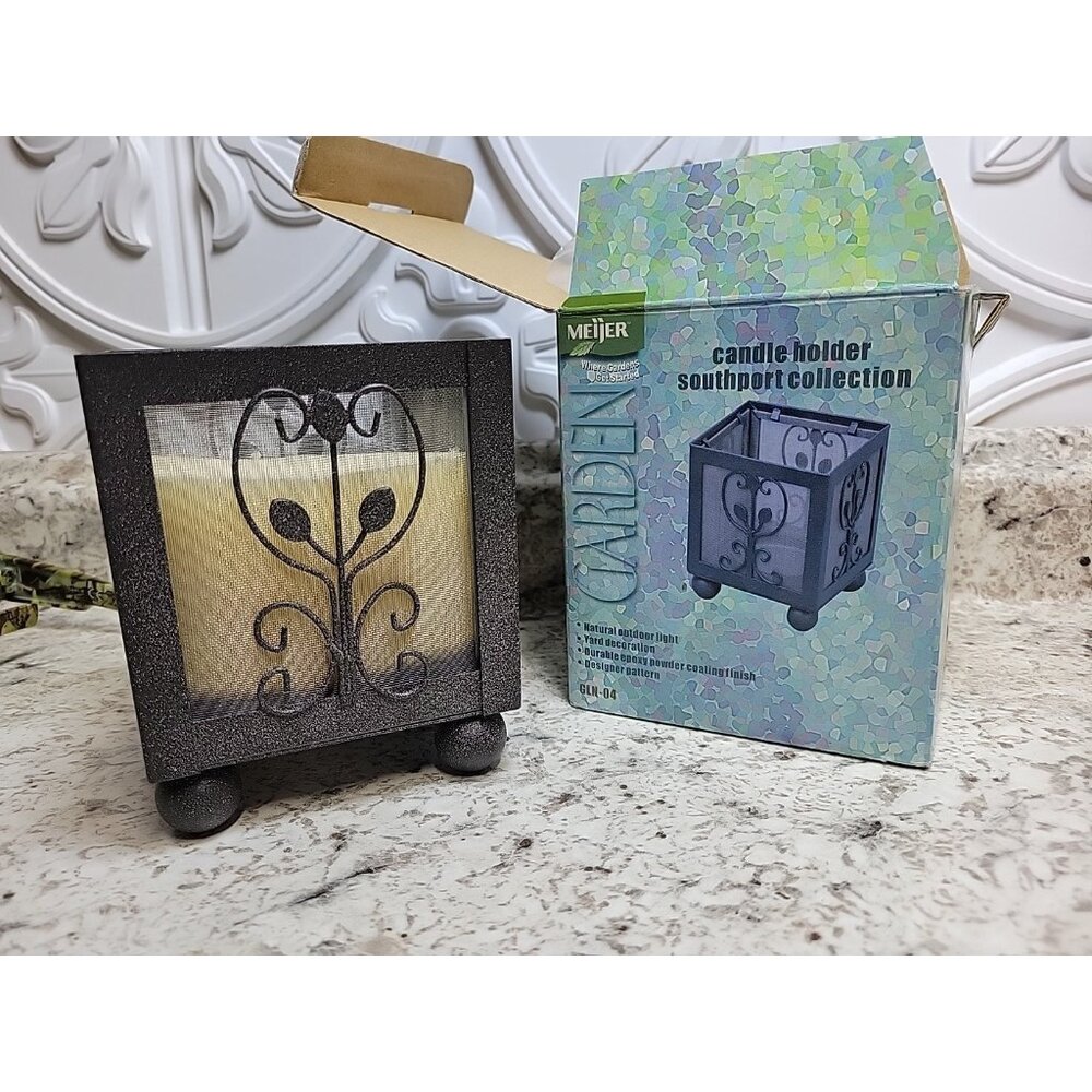 Candle Holder Southport Collection, Metal, Durable, Indoor/Outdoor, Garden